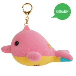 [양말인형]오가닉 핑크돌고래 키링